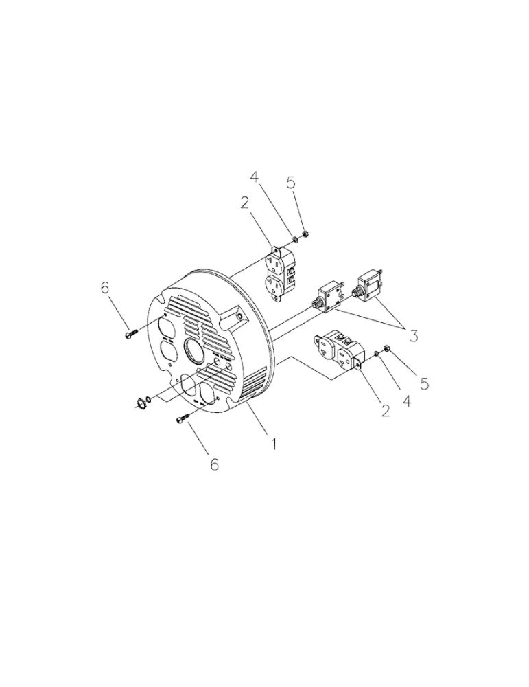 Control Panel Diagram and Parts List for 030319  Briggs and Stratton Generator